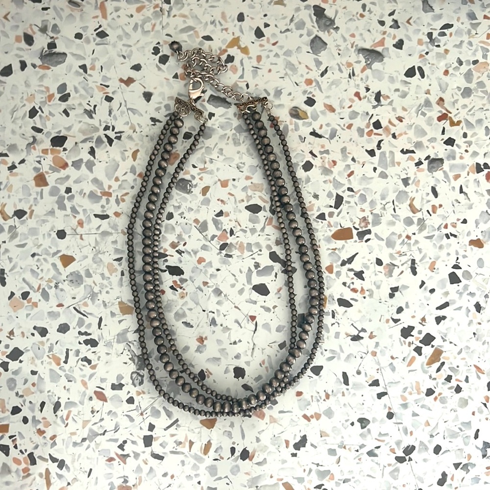 3 strand Navajo Pearl Necklace